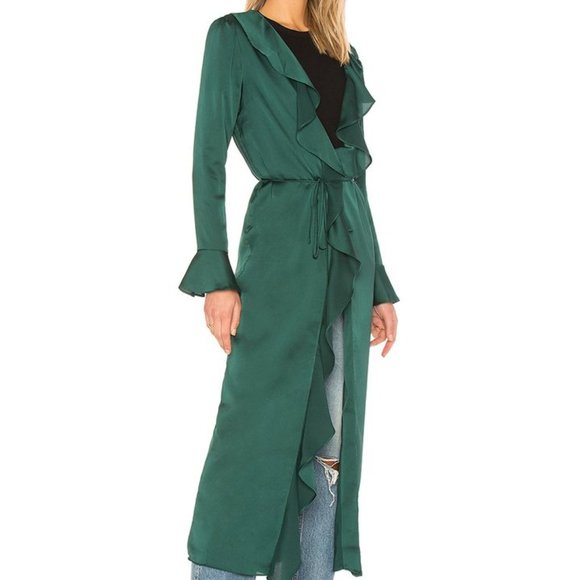 TULAROSA Michelle Robe EMERALD XS - Picture 3 of 3